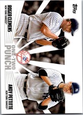 2023 Topps One-Two Punch #12P-6 Andy Pettitte/Roger Clemens New York Yankee bx4a