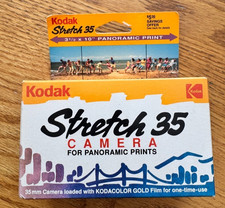 Kodak Stretch 35 Panoramic Disposable Camera ISO 200/24 12 Exposures 03/1992 NEW