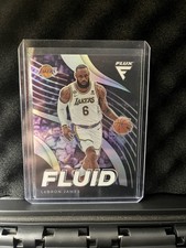 Lebron James 2022-23 Flux Fluid Silver Prizm Los Angeles Lakers N26