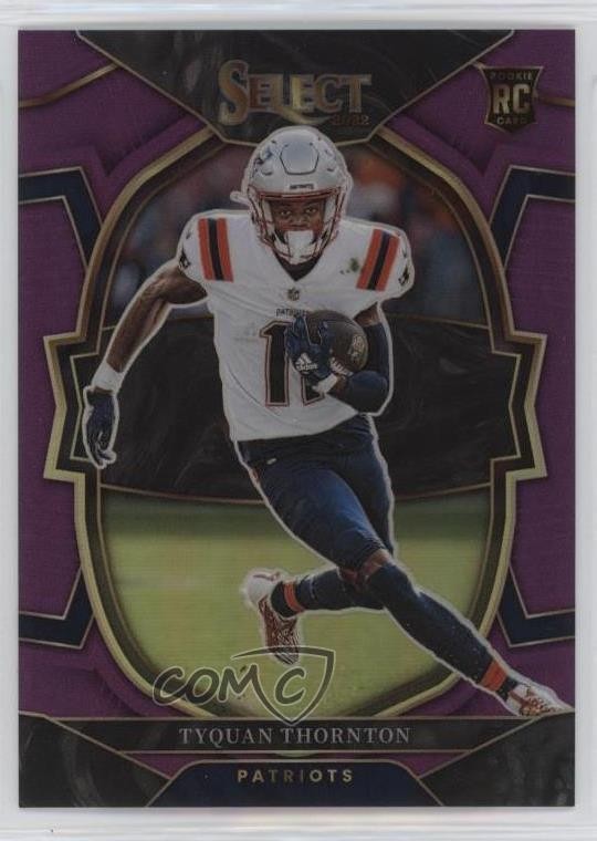 2022 Panini Select Concourse Purple Prizm 43/75 Tyquan Thornton Rookie RC s1i