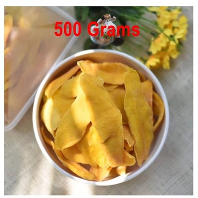 Thai Dried Mango 500g (17.6oz) Value Pack Premium Soft Chewy Healthy Fruit Snack