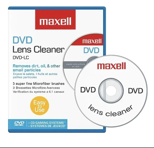 Maxell DVD Lens Cleaner DVD-LC – Cleans DVD Players, PS2/PS3, Xbox 360