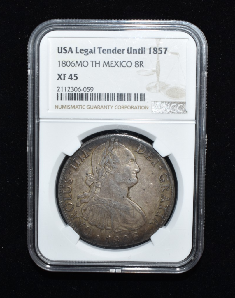 1806 Mexico 8 Reales Silver Coin - NGC XF 45 | eBay