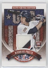 2015 Elite Extra Edition USA Baseball 18U Game Jerseys Prime /49 Nick Pratto 0a3