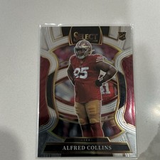 Panini 2025 Select Football Concourse Alfred Collins RC Rookie #17 49ers