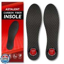 Carbon Fiber Insole 1 Pair, Rigid Thin Foot Plate Shoe Insert for