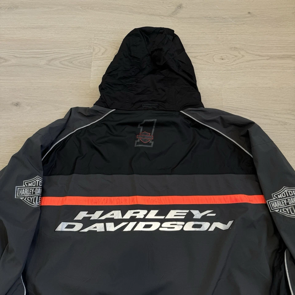 Harley-Davidson Men's Brother's Ride Rain Reflective Suit Jacket Only 98300-14VM - Image 3 of 4
