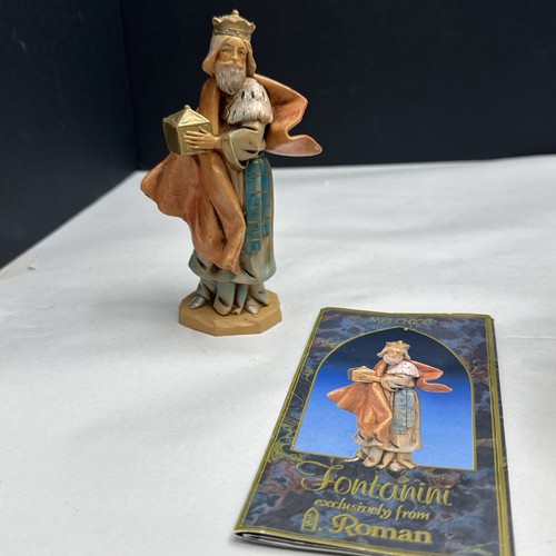 1992 Fontanini Cimelio Melchior King Con Oro Elio Simonetti 5” Depose Italia - Foto 6 di 11