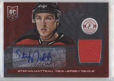 2013-14 Totally Certified 9/50 Stefan Matteau #187 Rookie Auto RC 0l2