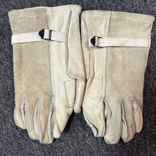 USGI Military Leather Work Gloves White Cowhide Size 3 NSN 8415-00-268-7869 NWOT