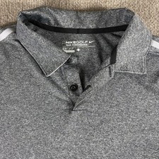 Nike Golf Polo Shirt Mens Large Dri-FIT Tour Performance Reflective 573834-010