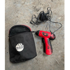 MAC Tools 3.6v Cordless Mini Drill/Driver Set, Keyless Chuck, Red, Used