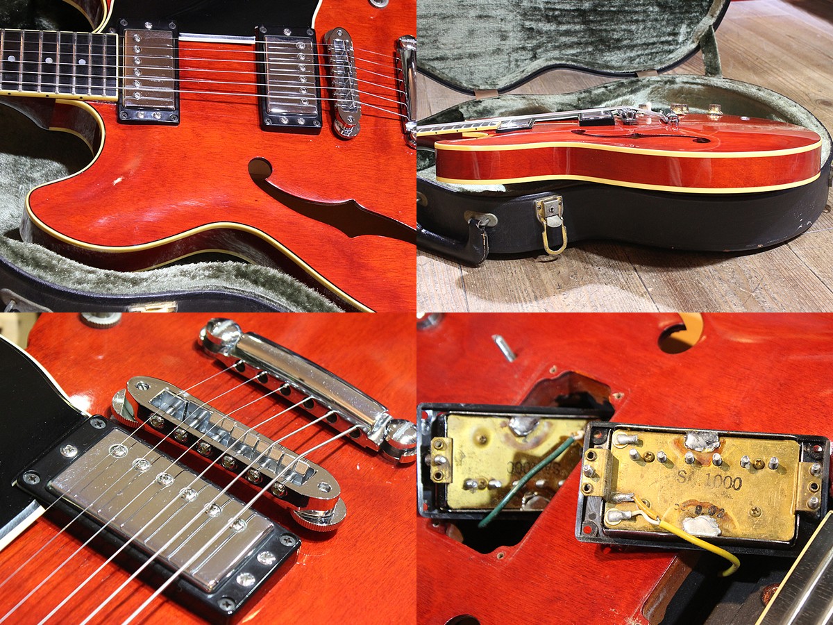 Semi-Acoustic Electric Guitar YAMAHA SA1000 Super Axe Vintage Red