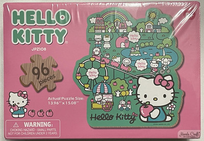 Sanrio Hello Kitty Wooden Puzzle New/Sealed 96 pieces Ages 8+ | eBay