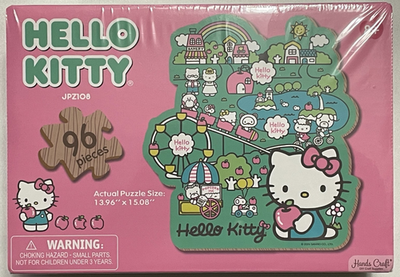 Sanrio Hello Kitty Wooden Puzzle New/Sealed 96 pieces Ages 8+ | eBay