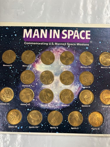 1969 Man In Space coin set 21 coins Display Collector Set Collectible Rare - Picture 6 of 12