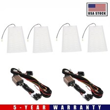 Seats Carbon Fiber Heated Seat Heater Pad Kit Car Cushion Switch 12v Universal Seats Carbon Fiber Heated Seat Heater Pad Kit Car Cushion Switch 12v Universal