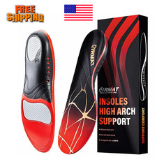 Plantar Fasciitis High Arch Support Insoles for Men Women Orthotic Inserts
