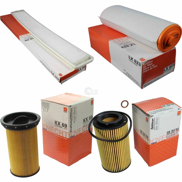 Mahle Kraftstofffilter KX 69 Innenraum LA 102 Luft LX 823 ÖLfilter OX 153D2-image