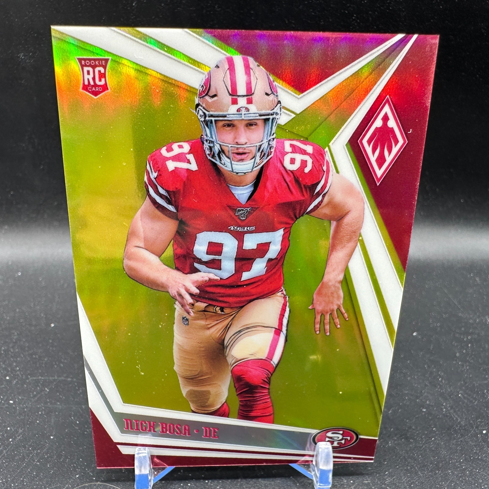 Nick Bosa Rookie Yellow Prizm /75 2019 Panini Phoenix San Francisco 49ers
