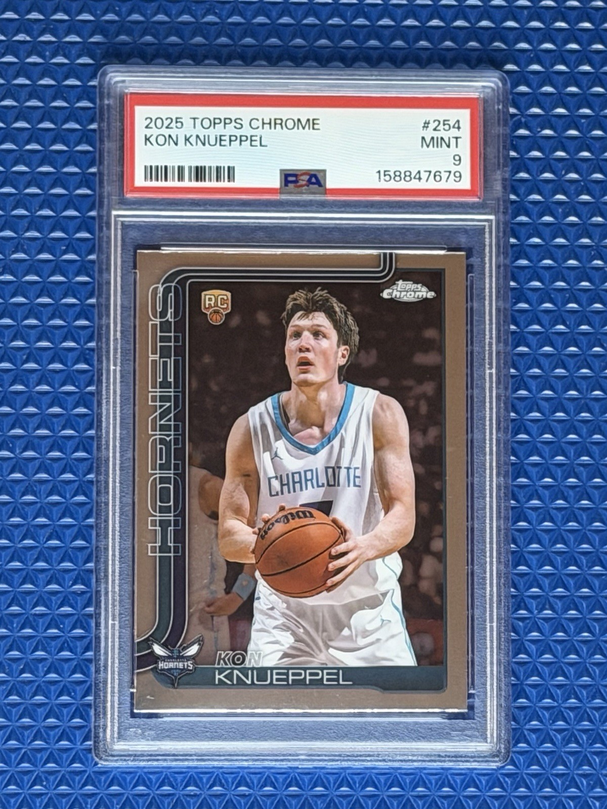 2025-26 Topps Chrome - Kon Knueppel #254 Rookie RC PSA MINT 9 Charlotte Hornets