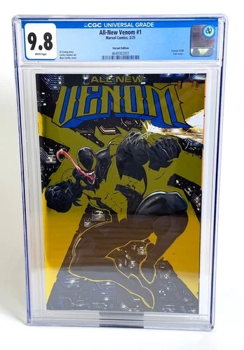 ALL NEW VENOM #1 COELLO VARIANT FOIL COVER 02/25 - MARVEL 2025 - CGC GRADED 9.8
