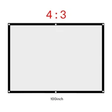 (100in)Projection Screen Indoor Outdoor Projector Curtain 16:9 Thicken