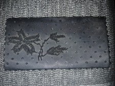 Vintage Olympic Black Beaded Clutch/Purse Hong Kong