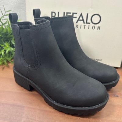 Buffalo David Bitton Women's Anna Black Water Repellant Boots Size 9