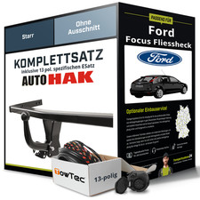 Anhängerkupplung starr für FORD Focus Fliessheck +E-Satz NEU PKW