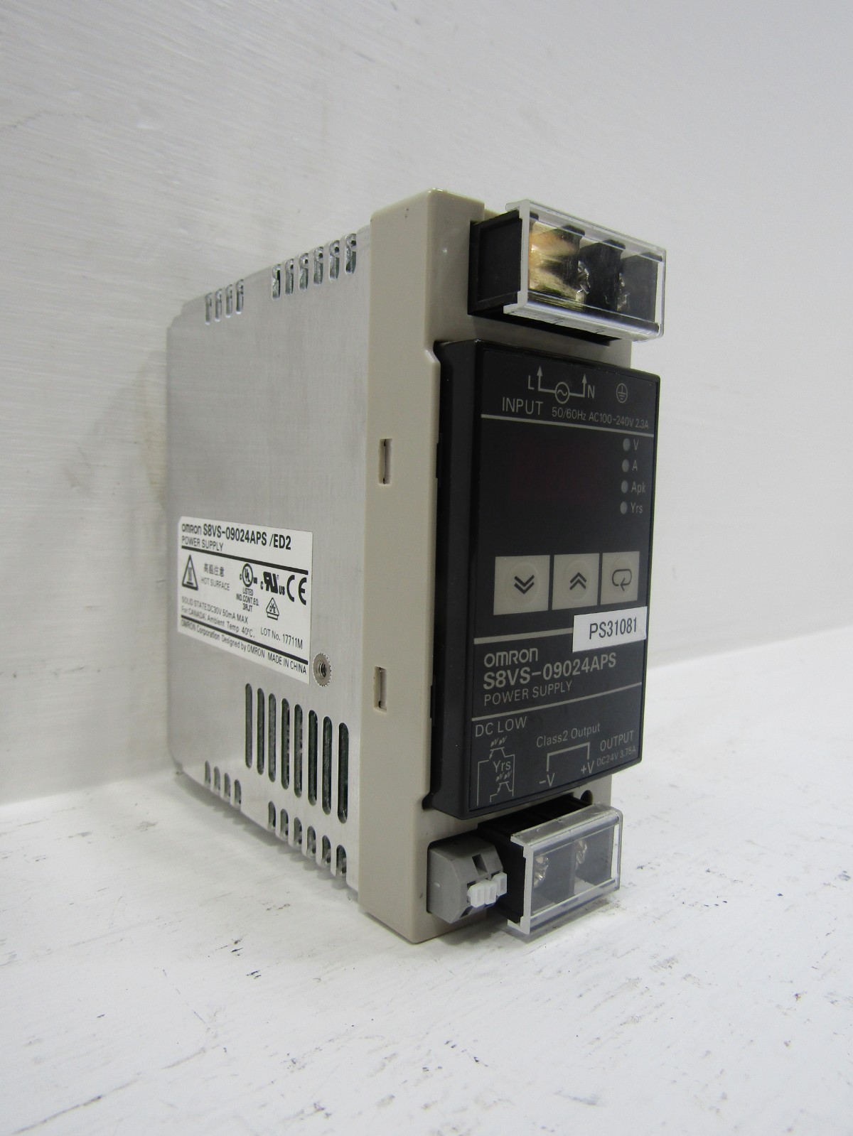 OMRON S8VS-09024APS Power Supply Unit Module 24V-DC 3.75A 100-240VAC 2.3A