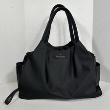 Kate Spade Chelsea Diaper Bag Large Tote Black Nylon NO Changing Pad NO Strap