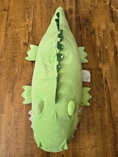 RARE Circo Soft Plush Pillow Green Alligator Shape 35"