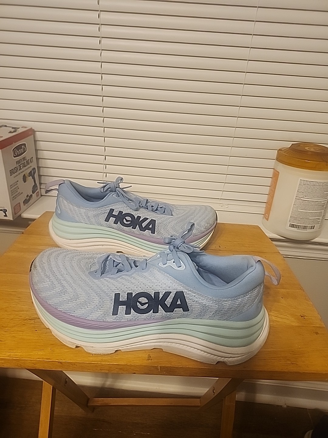 Hoka One One Womens Gaviota 5 1134235 ABSO Blue Running Shoes Sneakers Sz 10B  thumbnail 4