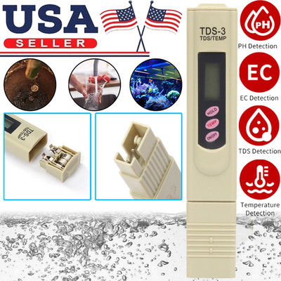 TDS3 PPM Meter Temp Digital Tester Home Drinking Tap Water Quality Purity Test