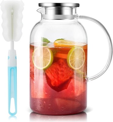 Susteas 2,5 Liter 75 Unzen Wasserkrüge Deckel leicht zu reinigen hitzebeständig UVP 22 £