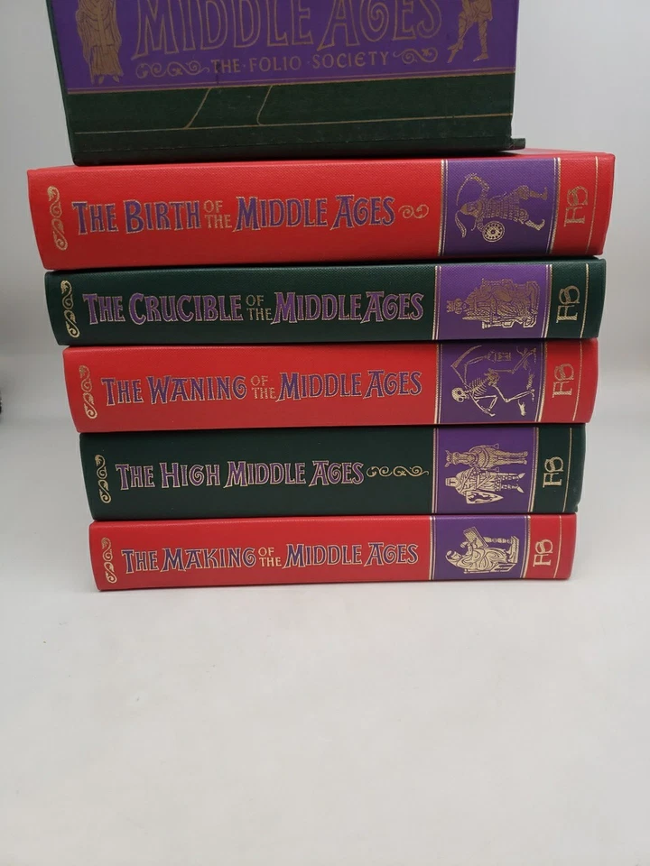 Folio Society THE STORY OF THE MIDDLE AGES, 5 Volume Set in Decorative Slipcase Foto 3 de 4