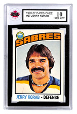 1976-77 O-Pee-Chee #27 Jerry Korab | KSA GRADED GEM MINT 10