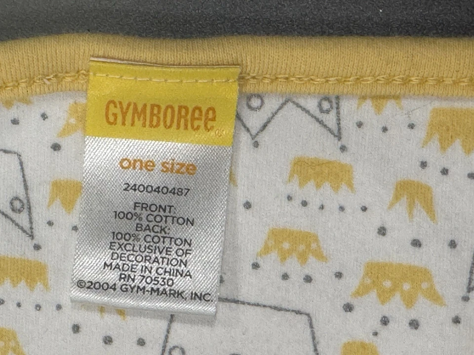 Gymboree VINTAGE 2005 unisex baby BLANKET “I RULE” crown print  VGC HTF - Image 4 of 4