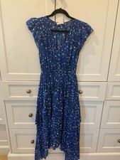 Ulla Johnson Women's Flutter Sleeve High Low Midi Dress. Size 4