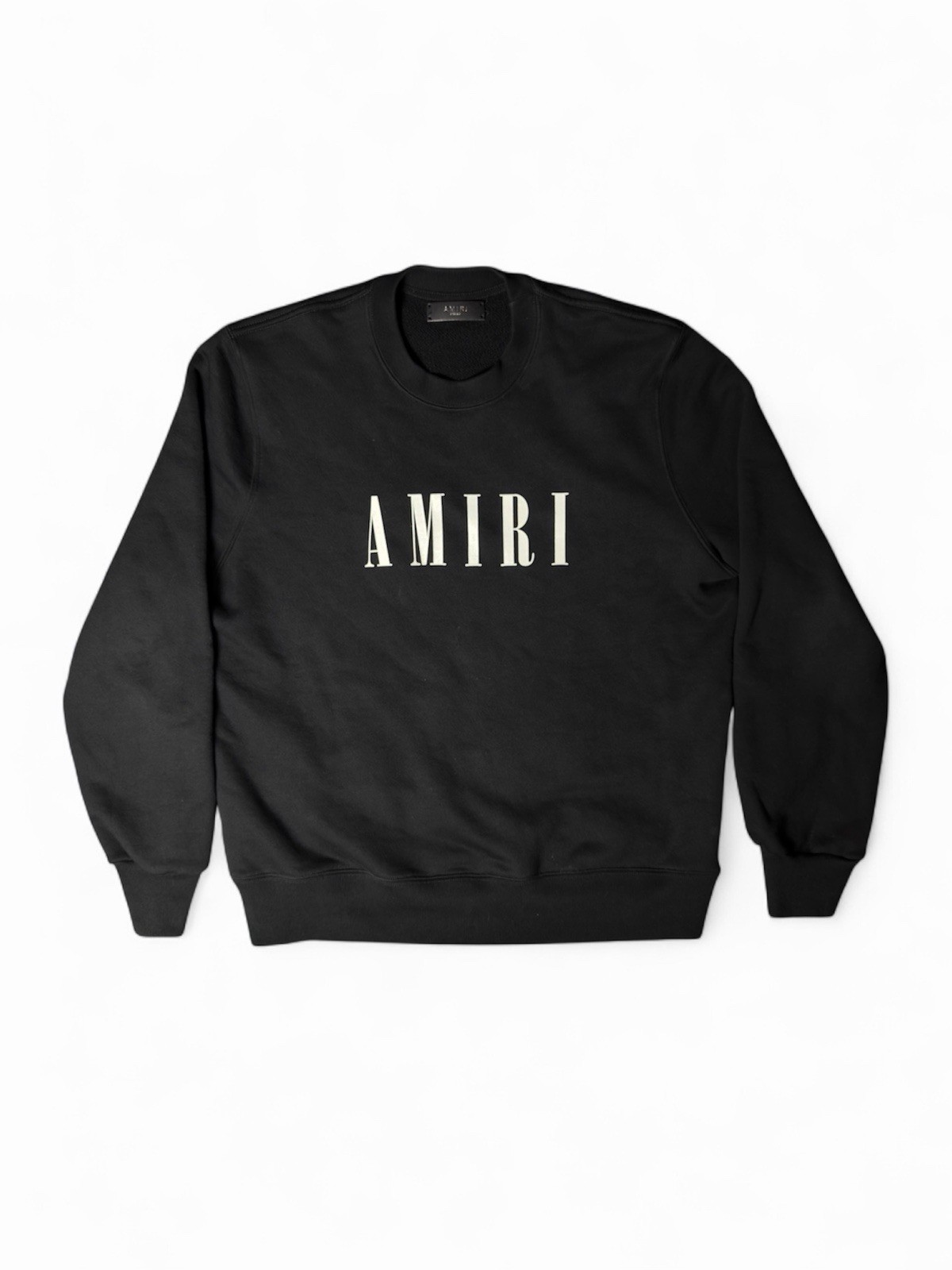 Amiri Core Logo Crewneck Sweater Black Men’s Medium Authentic Light Wear