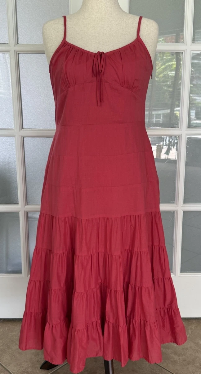 knee length dresses for ladies Tiered Maxi Dress L / Indigo