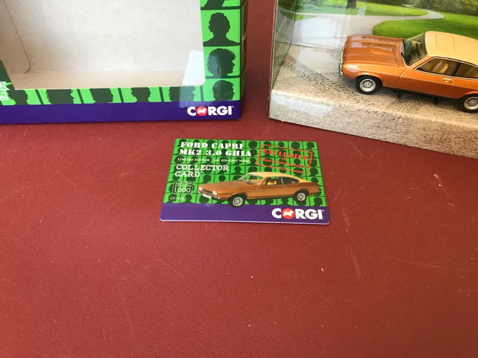 CORGI 1/43 BODIES 1976 FORD CAPRI MK2 3.0 GHIA (THE PROFESSIONALS) GOLD CP15401 - Image 3 of 4