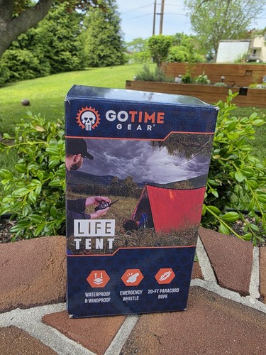 Go Time Gear Life Tent Emergency Survival Shelter 2 Person 1pack, Orange