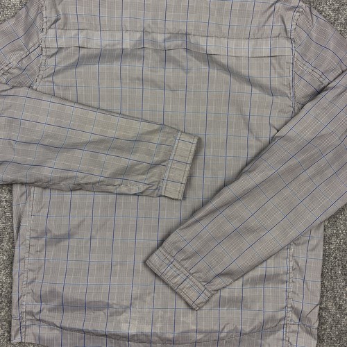 Springfield Original Jacket Mens Large Grey Plaid Windbreaker Hood Inner Pockets - Picture 22 of 24