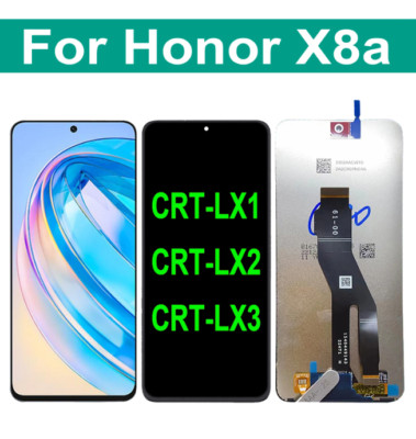 For Huawei Honor X8a CRT-LX1 CRT-LX2 CRT-LX3 LCD Display Touch Screen Digitizer