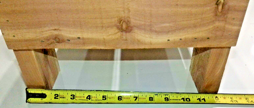 AROMATIC NOTTY RED CEDAR Wood Medium Entryway Bench 33"L X 13"W X 19.5"T - Picture 15 of 22