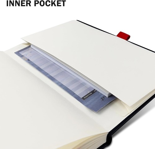 Lined Black Journal Notebook for Writing, 192 Pages, A5 Hardcover Notebooks for - Picture 16 of 27