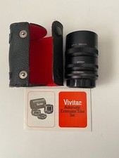 Vivitar Automatic Extension Tube Set A-1 with case 36mm, 20mm, 12mm
