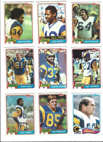 1974 - 2021 Los Angeles/St Louis Rams Football Card Lot (99 Diff) - Bild 6 von 11